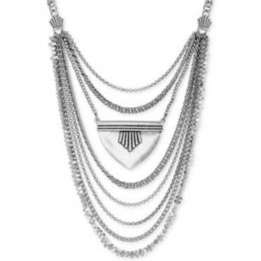 NWT Lucky Brand Boho Chunky Statement Necklace